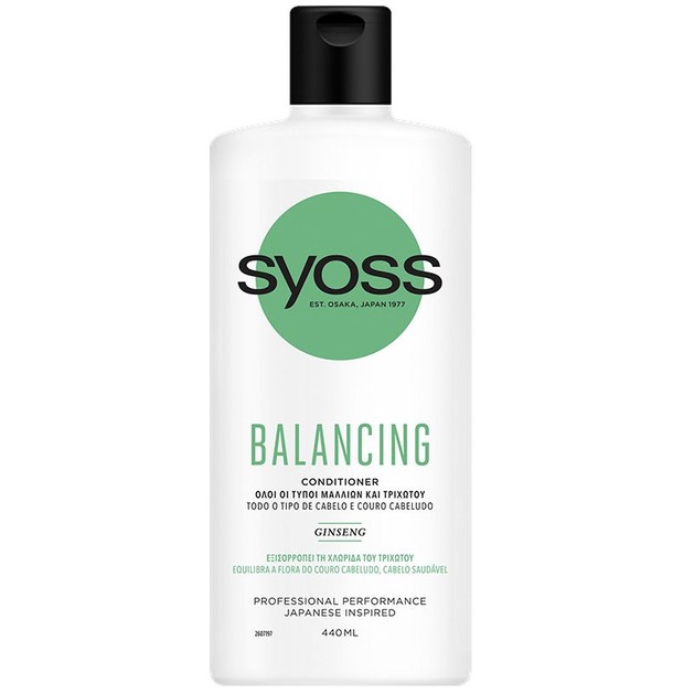 Syoss Balancing Conditioner Κρέμα Μαλλιών για Εξισορρόπηση της Δομής των Μαλλιών 440 ml Syoss Balancing Conditioner Κρέμα Μαλλιών για Εξισορρόπηση της Δομής των Μαλλιών 440 ml