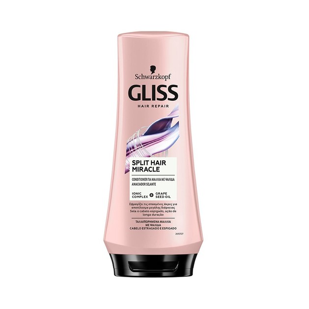 Schwarzkopf Gliss Split Hair Miracle Conditioner Κρέμα Μαλλιών για Ταλαιπωρημένα Μαλλιά με Ψαλίδα 200ml Schwarzkopf Gliss Split Hair Miracle Conditioner Κρέμα Μαλλιών για Ταλαιπωρημένα Μαλλιά με Ψαλίδα 200ml