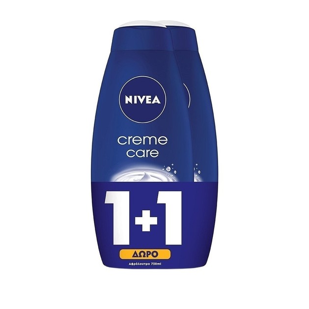 Nivea Πακέτο Προσφοράς Bath Creme Care Κρεμώδες Ενυδατικό Αφρόλουτρο 2x750ml 1+1 Δώρο Nivea Πακέτο Προσφοράς Bath Creme Care Κρεμώδες Ενυδατικό Αφρόλουτρο 2x750ml 1+1 Δώρο