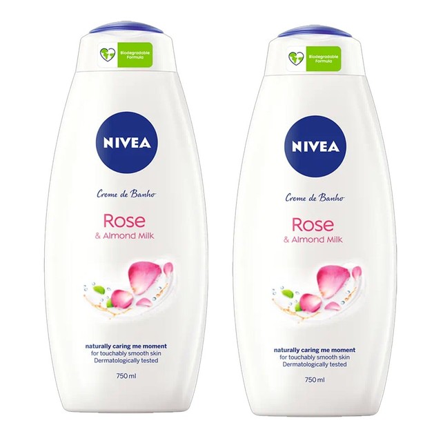 Nivea Πακέτο Προσφοράς Rose & Alomond Milk Shower Cream 2x750ml 1+1 Δώρο Nivea Πακέτο Προσφοράς Rose & Alomond Milk Shower Cream 2x750ml 1+1 Δώρο