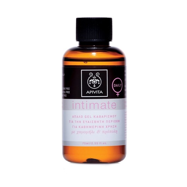 Apivita Intimate Care Plus Cleansing Gel For Extra Protection Mini Απαλό Gel Καθαρισμού για την Ευαίσθητη Περιοχή 75ml Apivita Intimate Care Plus Cleansing Gel For Extra Protection Mini Απαλό Gel Καθαρισμού για την Ευαίσθητη Περιοχή 75ml