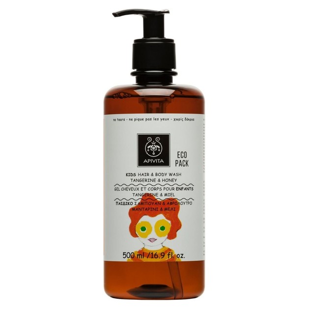 Apivita Kids Hair & Body Wash With Honey & Tangerine Παιδικό Σαμπουάν & Αφρόλουτρο με Μέλι & Μανταρίνι 500ml Apivita Kids Hair & Body Wash With Honey & Tangerine Παιδικό Σαμπουάν & Αφρόλουτρο με Μέλι & Μανταρίνι 500ml