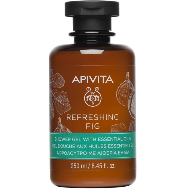 Apivita Refresing Fig Shower Gel με Essential Oils Αφρόλουτρο Με Σύκο & Αιθέρια Έλαια 250ml Apivita Refresing Fig Shower Gel με Essential Oils Αφρόλουτρο Με Σύκο & Αιθέρια Έλαια 250ml