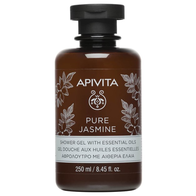 Apivita Pure Jasmine Shower Gel With Essential Oils Ενυδατικό Αφρόλουτρο με Αιθέρια Έλαια για Θρέψη της Επιδερμίδας 250ml Apivita Pure Jasmine Shower Gel With Essential Oils Ενυδατικό Αφρόλουτρο με Αιθέρια Έλαια για Θρέψη της Επιδερμίδας 250ml