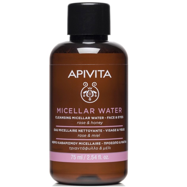 Apivita Micellar Water Face & Eyes Travel Size 75ml Apivita Micellar Water Face & Eyes Travel Size 75ml