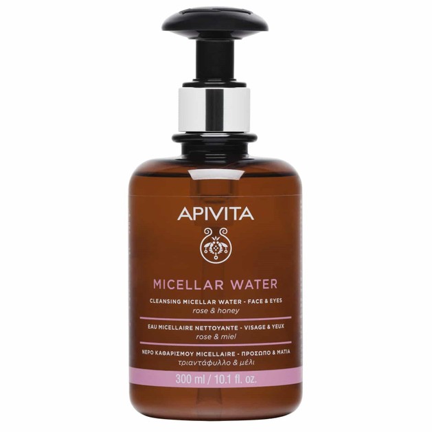 Apivita Micellar Water Face & Eyes Νερό Καθαρισμού για Πρόσωπο & Μάτια με Τριαντάφυλλο & Μέλι 300ml Apivita Micellar Water Face & Eyes Νερό Καθαρισμού για Πρόσωπο & Μάτια με Τριαντάφυλλο & Μέλι 300ml