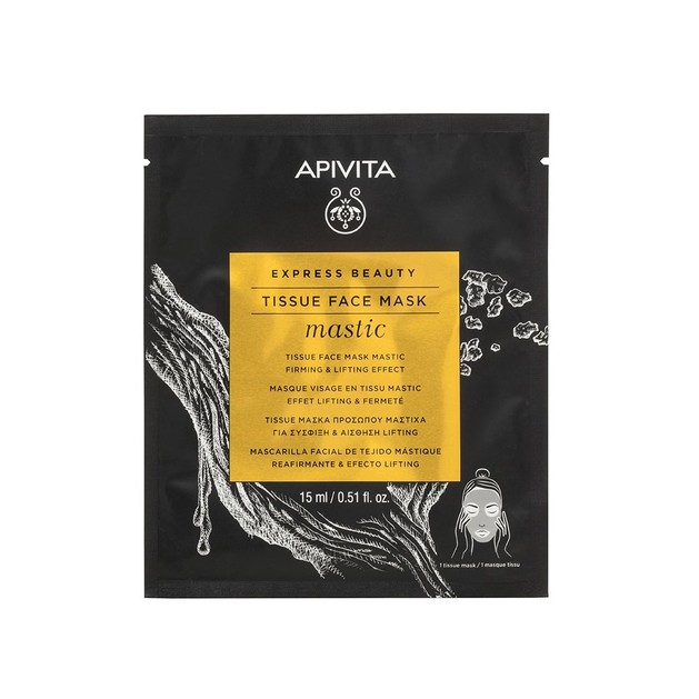 Apivita Tissue Face Mask Mastic Μάσκα Προσώπου με Μαστίχα για Σύσφιξη & Αίσθηση Lifting 15ml Apivita Tissue Face Mask Mastic Μάσκα Προσώπου με Μαστίχα για Σύσφιξη & Αίσθηση Lifting 15ml