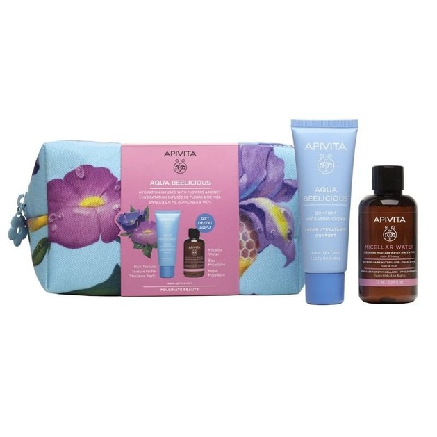 Apivita Promo Aqua Beelicious Απαλή Κρέμα Ενυδάτωσης Πλούσιας Υφής 40ml & Micellaire Νερό Καθαρισμού Πρόσωπο & Μάτια 75ml Apivita Promo Aqua Beelicious Απαλή Κρέμα Ενυδάτωσης Πλούσιας Υφής 40ml & Micellaire Νερό Καθαρισμού Πρόσωπο & Μάτια 75ml