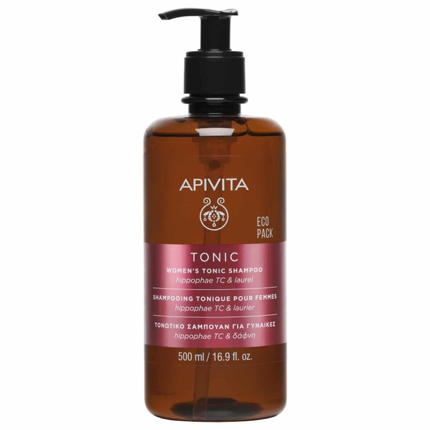 Apivita Women\'s Tonic Shampoo With Hippophae Tc & Laurel Eco Pack 500ml Apivita Women\'s Tonic Shampoo With Hippophae Tc & Laurel Eco Pack 500ml