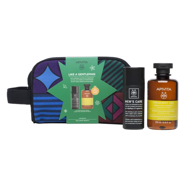 Apivita Like a Gentleman Πακέτο Προσφοράς Mens Care Anti-Wrinkle Face & Eye Cream 50ml & Δώρο Freque Apivita Like a Gentleman Πακέτο Προσφοράς Mens Care Anti-Wrinkle Face & Eye Cream 50ml & Δώρο Freque
