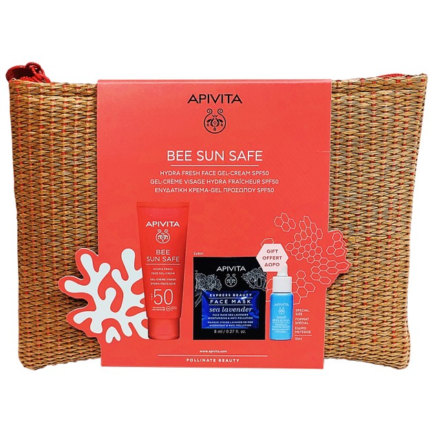 Apivita Promo Bee Sun Safe Hydra Fresh Face Gel-Cream Spf50, 50ml & Δώρο Aqua Beelicious Booster 10ml,Express Sea Lavender 2x8ml Apivita Promo Bee Sun Safe Hydra Fresh Face Gel-Cream Spf50, 50ml & Δώρο Aqua Beelicious Booster 10ml,Express Sea Lavender 2x8ml