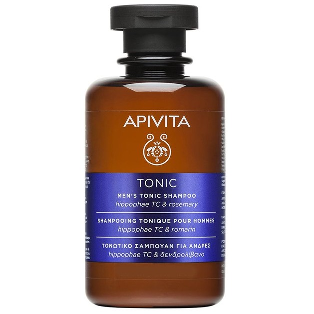 Apivita Mens Tonic Shampoo With Hippophae & Rosemary Travel Size 75ml Apivita Mens Tonic Shampoo With Hippophae & Rosemary Travel Size 75ml