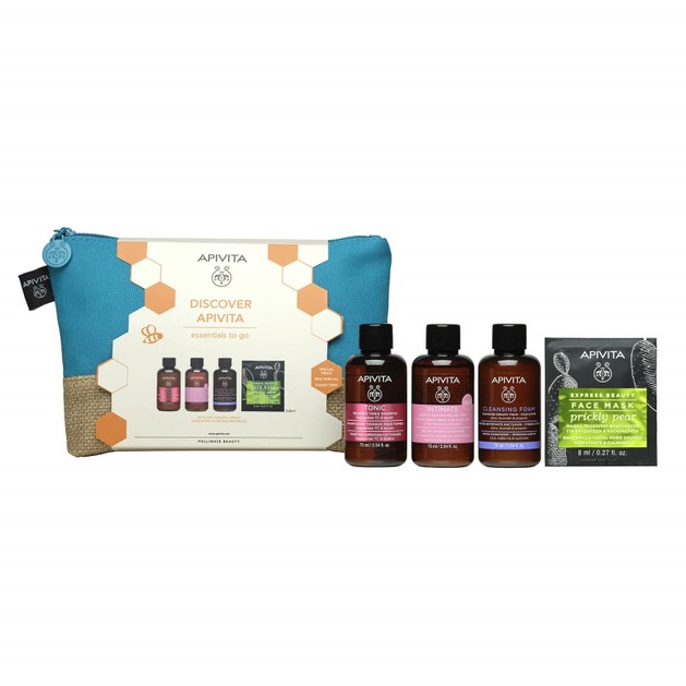 Apivita Promo Women\'s Tonic Shampoo 75ml & Intimate Cleansing Gel 75ml & Cleansing Foam 75ml & Face Mask Prickly Pear 2x8ml Apivita Promo Women\'s Tonic Shampoo 75ml & Intimate Cleansing Gel 75ml & Cleansing Foam 75ml & Face Mask Prickly Pear 2x8ml