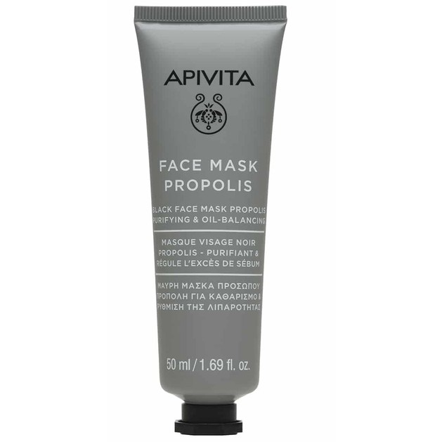 Apivita Face Mask Propolis Purifying & Oil Balancing Black Mask 50ml Apivita Face Mask Propolis Purifying & Oil Balancing Black Mask 50ml