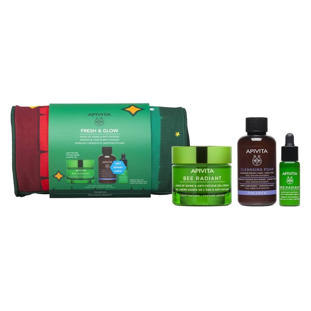 Apivita Promo Bee Radiant Light Gel-Cream 50ml & Δώρο Cleansing Foam Face & Eyes 75ml, Bee Radiant Glow Activating Serum 10ml Apivita Promo Bee Radiant Light Gel-Cream 50ml & Δώρο Cleansing Foam Face & Eyes 75ml, Bee Radiant Glow Activating Serum 10ml