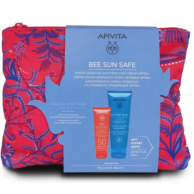 Apivita Πακέτο Προσφοράς Bee Sun Safe Hydra Sensitive Soothing Face Cream 50ml & Δώρο Cool & Sooth Face & Body Gel-Cream 100ml Apivita Πακέτο Προσφοράς Bee Sun Safe Hydra Sensitive Soothing Face Cream 50ml & Δώρο Cool & Sooth Face & Body Gel-Cream 100ml