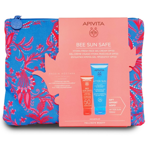 Apivita Πακέτο Προσφοράς Bee Sun Safe Hydra Fresh Face Gel-Cream Spf50, 50ml & Δώρο After Sun Face & Body Gel-Cream 100ml Apivita Πακέτο Προσφοράς Bee Sun Safe Hydra Fresh Face Gel-Cream Spf50, 50ml & Δώρο After Sun Face & Body Gel-Cream 100ml