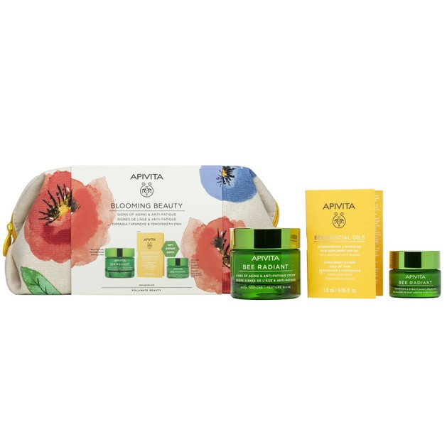 Apivita Promo Blooming Beauty Bee Radiant Rich Cream 50ml & Δώρο Gel-Balm Νύχτας 15ml & Beessential Oils 1.6ml & Νεσεσέρ Apivita Promo Blooming Beauty Bee Radiant Rich Cream 50ml & Δώρο Gel-Balm Νύχτας 15ml & Beessential Oils 1.6ml & Νεσεσέρ