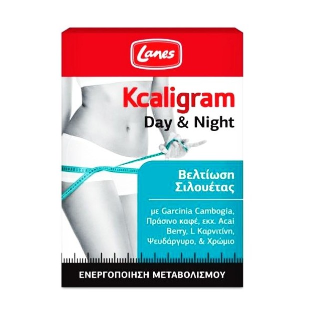 Lanes Kcaligram Day & Night Ενισχυμένο Σύστημα Ημέρας & Νύχτας με Ολοκληρωμένη Δράση για Έλεγχο Βάρους 60tabs Lanes Kcaligram Day & Night Ενισχυμένο Σύστημα Ημέρας & Νύχτας με Ολοκληρωμένη Δράση για Έλεγχο Βάρους 60tabs