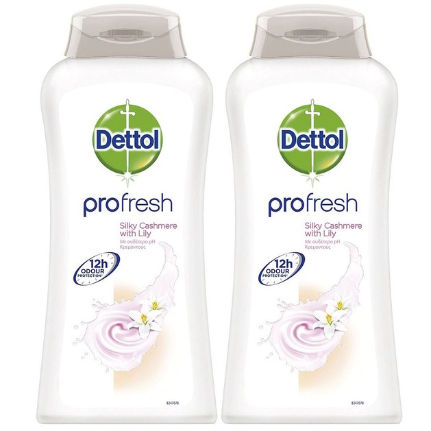 Dettol Profresh Silky Cashmere Δροσερό Κρεμοντούς με Ουδέτερο Ph, Προστασία Ενάντια στα Βακτηρίδια 2x500ml 1+1 Δώρο Dettol Profresh Silky Cashmere Δροσερό Κρεμοντούς με Ουδέτερο Ph, Προστασία Ενάντια στα Βακτηρίδια 2x500ml 1+1 Δώρο