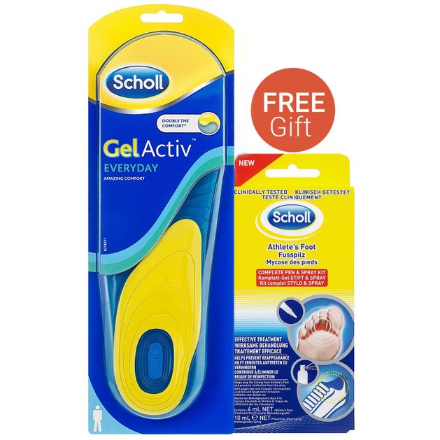 Dr Scholl Gel Activ Everyday Ανδρικοί Πάτοι & Δώρο Foot Fungal Kit (Pen 4ml & Spray 10ml) Dr Scholl Gel Activ Everyday Ανδρικοί Πάτοι & Δώρο Foot Fungal Kit (Pen 4ml & Spray 10ml)