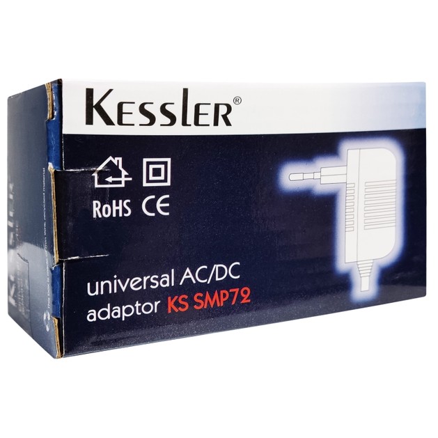 Kessler Universal AC/DC Adaptor KS SMP72 1 Τεμάχιο Kessler Universal AC/DC Adaptor KS SMP72 1 Τεμάχιο