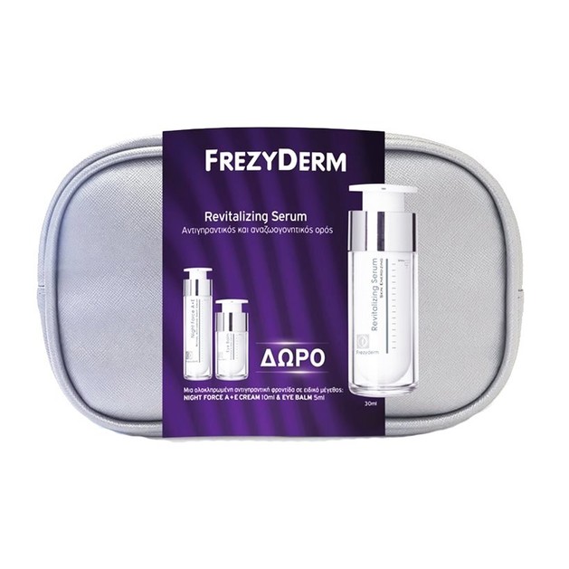Frezyderm Πακέτο Προσφοράς Revitalizing Serum Ορός Αντιγήρανσης 30ml & Δώρο Night Force A+E Cream 10ml, Eye Balm 5ml, Νεσεσέρ Frezyderm Πακέτο Προσφοράς Revitalizing Serum Ορός Αντιγήρανσης 30ml & Δώρο Night Force A+E Cream 10ml, Eye Balm 5ml, Νεσεσέρ