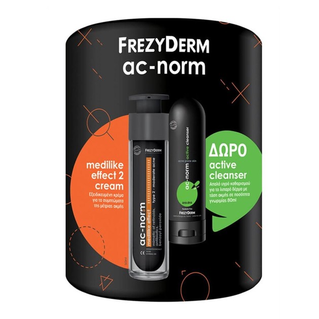 Frezyderm Πακέτο Προσφοράς Ac-Norm Medilike Effect Type 2 Cream 50ml & Δώρο Ac-Norm Active Cleanser 80ml Frezyderm Πακέτο Προσφοράς Ac-Norm Medilike Effect Type 2 Cream 50ml & Δώρο Ac-Norm Active Cleanser 80ml
