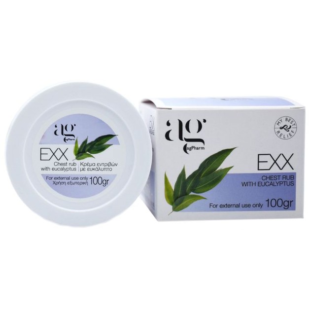 AgPharm EXX Massage Chest Rub with Eucalyptus 100gr AgPharm EXX Massage Chest Rub with Eucalyptus 100gr