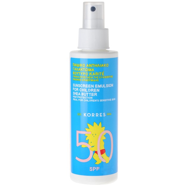 Korres Sunscreen Emulsion for Children Shea Butter Spf50 150ml Korres Sunscreen Emulsion for Children Shea Butter Spf50 150ml