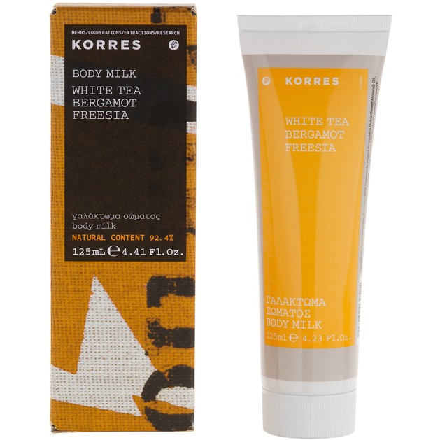 Korres White Tea Body Milk, Bergamot & Freesia 125ml Korres White Tea Body Milk, Bergamot & Freesia 125ml