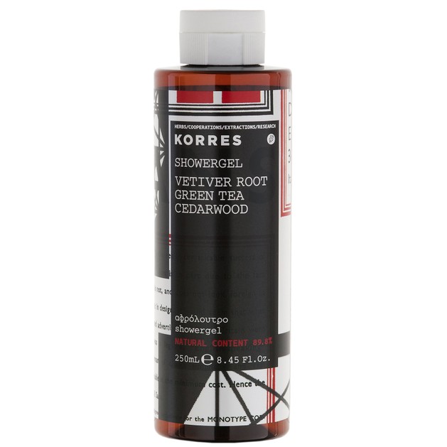 Korres Showergel Vetiver Root Green Tea Cedarwood 250ml Korres Showergel Vetiver Root Green Tea Cedarwood 250ml