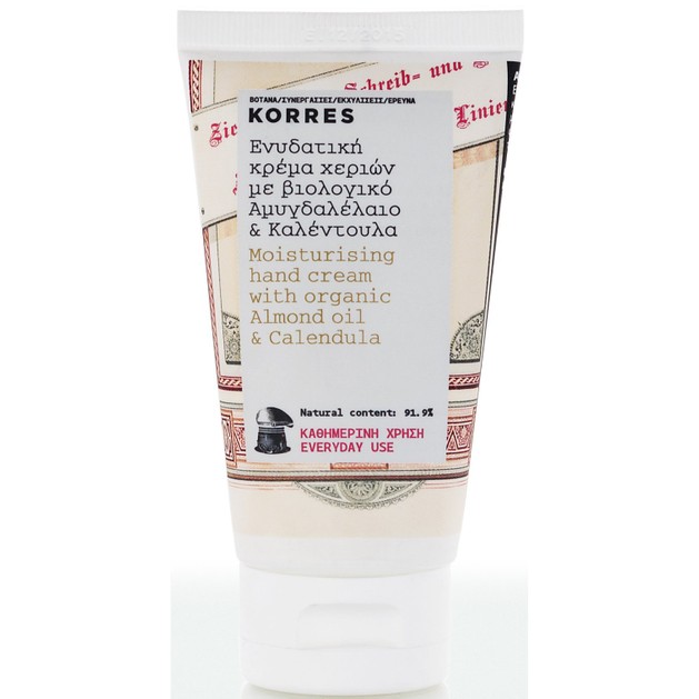 Korres Ενυδατική Κρέμα Χεριών με Αμυγδαλέλαιο & Καλεντούλα 75ml Korres Ενυδατική Κρέμα Χεριών με Αμυγδαλέλαιο & Καλεντούλα 75ml