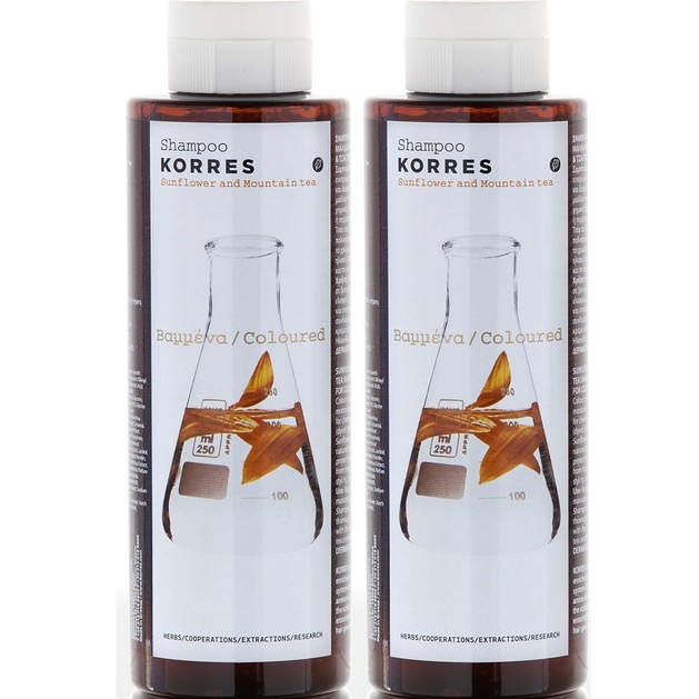 Korres Sunflower & Mountain Tea Shampoo για Βαμμένα Μαλλά 1+1 Δώρο 2χ250ml Korres Sunflower & Mountain Tea Shampoo για Βαμμένα Μαλλά 1+1 Δώρο 2χ250ml