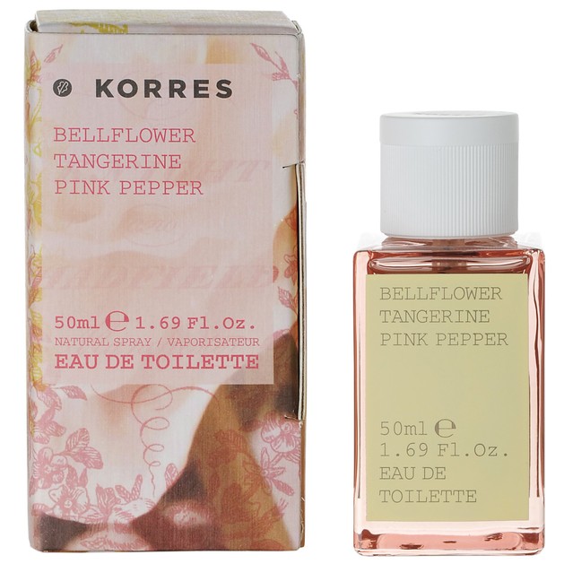 Korres Bellflower, Tangerine & Pink Pepper Eau de Toilette 50ml Korres Bellflower, Tangerine & Pink Pepper Eau de Toilette 50ml