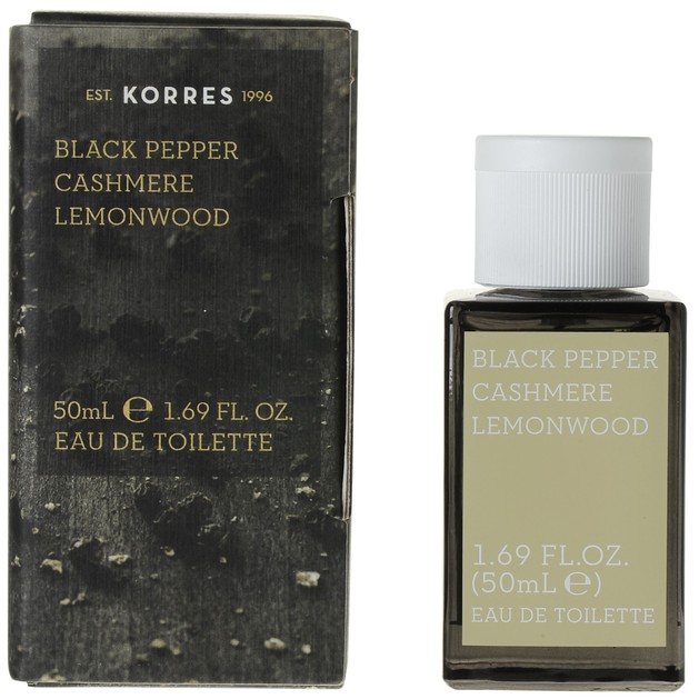 Korres Black Pepper, Cashmere & Lemonwood Eau de Toilette 50ml Korres Black Pepper, Cashmere & Lemonwood Eau de Toilette 50ml
