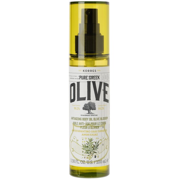 Korres Pure Greek Olive Antiageing Body Oil Olive Blossom 100ml Korres Pure Greek Olive Antiageing Body Oil Olive Blossom 100ml
