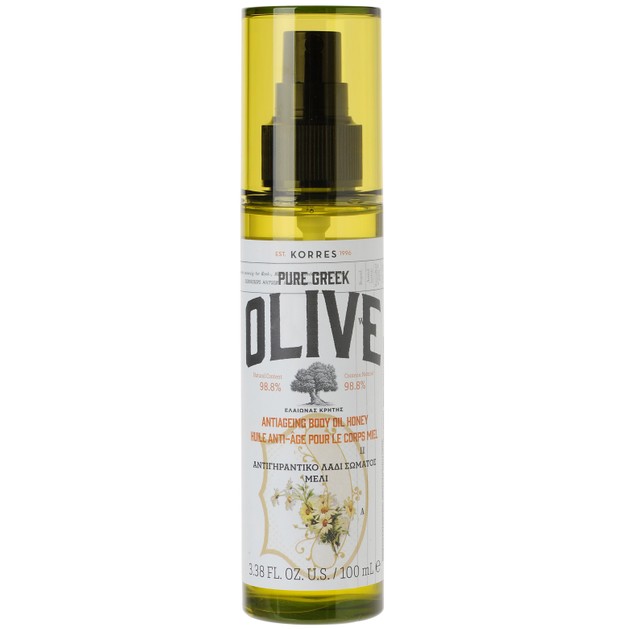 Korres Pure Greek Olive Antiageing Body Oil Honey 100ml Korres Pure Greek Olive Antiageing Body Oil Honey 100ml
