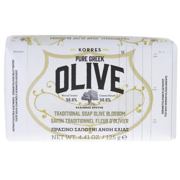 Korres Pure Greek Olive Tradional Soap Olive Blossom 125gr Korres Pure Greek Olive Tradional Soap Olive Blossom 125gr