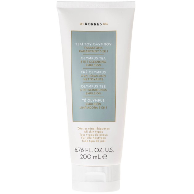 Korres Olympus Tea 3 In 1 Cleansing Emulsion 200ml Korres Olympus Tea 3 In 1 Cleansing Emulsion 200ml