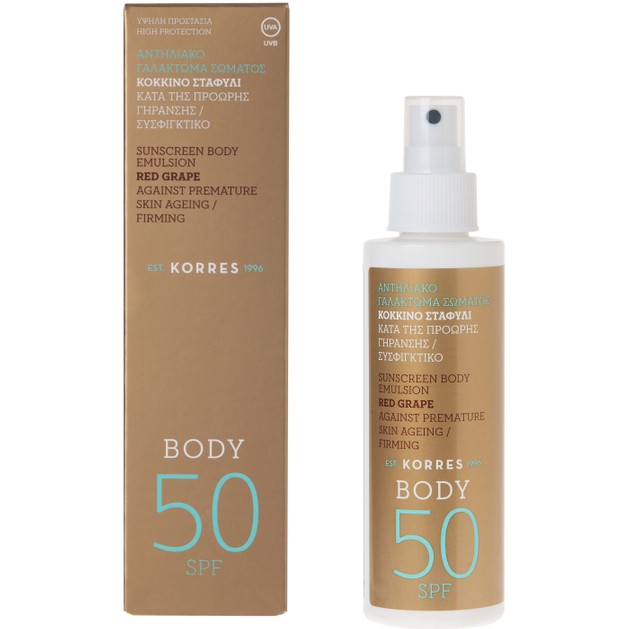 Korres Κόκκινο Σταφύλι Body Emulsion Spf50 150ml Korres Κόκκινο Σταφύλι Body Emulsion Spf50 150ml