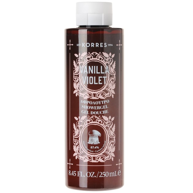 Korres Showergel Vanilla Violet 250ml Korres Showergel Vanilla Violet 250ml