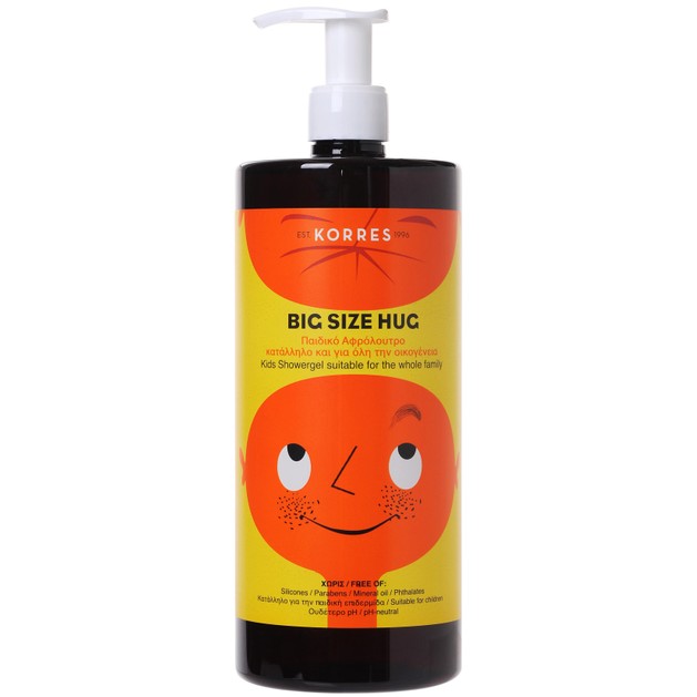 Korres Big Size Hug Kids Showergel 1L Korres Big Size Hug Kids Showergel 1L