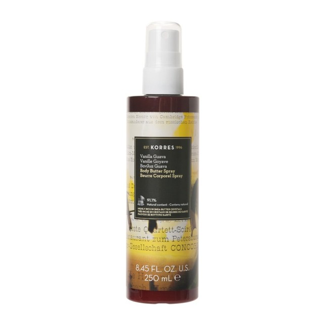 Korres Vanilla Guava Body Butter Spray 250ml Korres Vanilla Guava Body Butter Spray 250ml