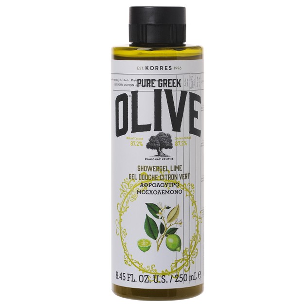 Korres Pure Greek Olive Showergel Lime Τονωτικό Αφρόλουτρο με Εξαιρετικό Παρθένο Ελαιόλαδο & Άρωμα Μοσχολέμονο 250ml Korres Pure Greek Olive Showergel Lime Τονωτικό Αφρόλουτρο με Εξαιρετικό Παρθένο Ελαιόλαδο & Άρωμα Μοσχολέμονο 250ml
