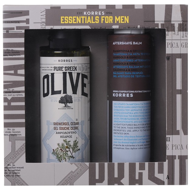 Korres Promo Pure Greek Olive Showergel Cedar 250ml & Aftershave Balm 200ml Προσφορά -20% Korres Promo Pure Greek Olive Showergel Cedar 250ml & Aftershave Balm 200ml Προσφορά -20%