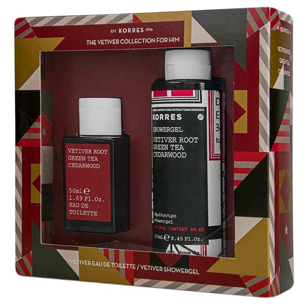 Korres The Vetiver Collection for Him Πακέτο Προσφοράς Eau de Toilette 50ml & Δώρο Showergel 250ml Korres The Vetiver Collection for Him Πακέτο Προσφοράς Eau de Toilette 50ml & Δώρο Showergel 250ml