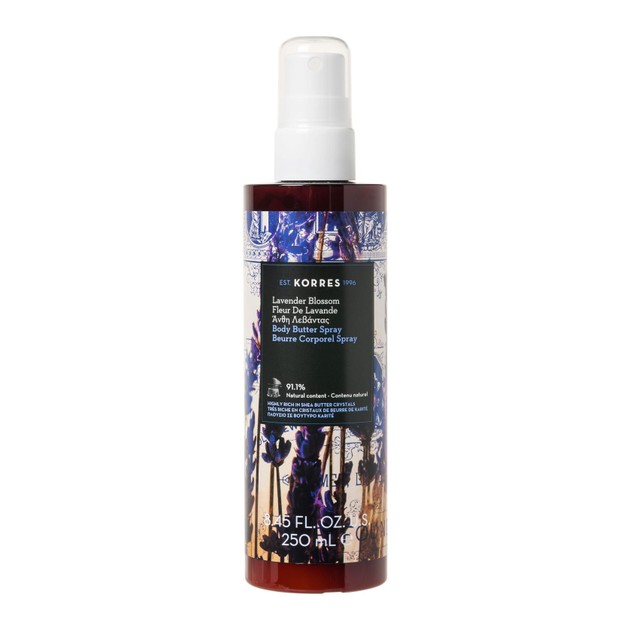 Korres Lavender Blossom Body Butter Spray Ενυδατικό Butter Σώματος σε Μορφή Spray με Δροσερό Άρωμα Λεβάντας 250ml Korres Lavender Blossom Body Butter Spray Ενυδατικό Butter Σώματος σε Μορφή Spray με Δροσερό Άρωμα Λεβάντας 250ml