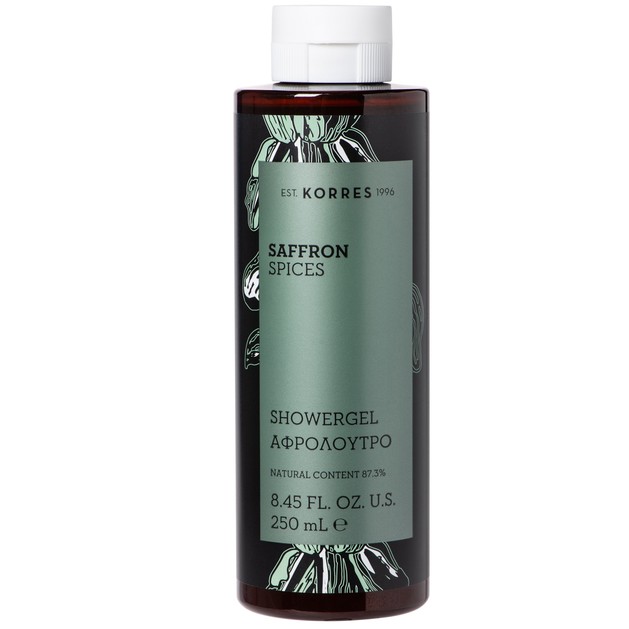 Korres Saffron Spices Showergel Αφρόλουτρο με Ζεστές Ξυλώδεις Αρωματικές Νότες, για την Ανδρική Επιδερμίδα 250ml Korres Saffron Spices Showergel Αφρόλουτρο με Ζεστές Ξυλώδεις Αρωματικές Νότες, για την Ανδρική Επιδερμίδα 250ml