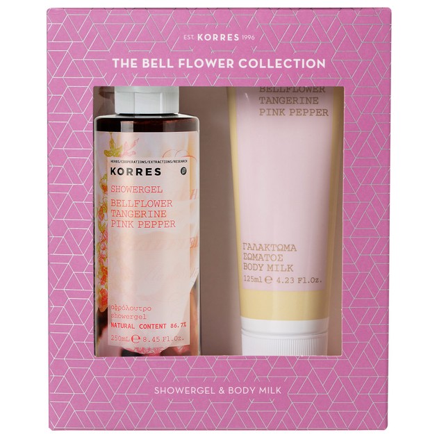 Korres Πακέτο Προσφοράς Bellflower, Tangerine, Pink Pepper Showergel 250ml & Body Milk 125ml σε Ειδική Τιμή Korres Πακέτο Προσφοράς Bellflower, Tangerine, Pink Pepper Showergel 250ml & Body Milk 125ml σε Ειδική Τιμή